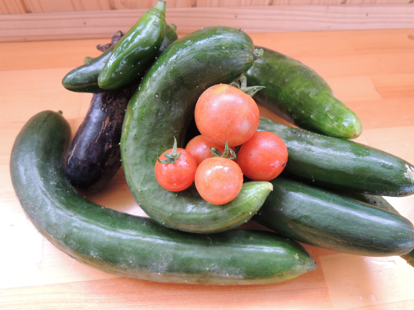 7月夏野菜収穫